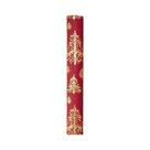 Papel De Presente Kraft 3D Vermelho Dourado Mini Rolo 43x500CM Design De Árvore De Natal Para