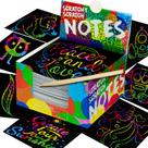 Papel de rascunho holográfico Rainbow Mini Notes Purple Ladybug