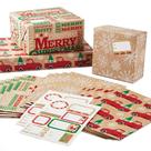 Papel de Regalo Navideño Hallmark Kraft 12 Hojas 51x76 cm