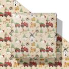 Papel de Regalo Saringswoon Farm Navidad Rústico 40x70 cm 4 Hojas