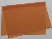 Papel de seda 50x70 laranja queimado médio ac84 - pacote com 100 folhas