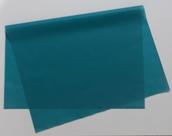 Papel de seda 50x70 verde tiffany escuro ac61 - pacote com 100 folhas
