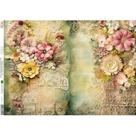 Papel de Seda Arte Fácil Flores com Renda Vintage - SE-024