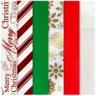 Papel de seda de Natal K-Kraft 102 folhas, vermelho, verde, ouro, 51 cm