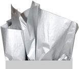 Papel de seda de presente UNIQOOO Metallic Silver Foil 100 folhas