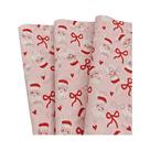 Papel De Seda Em Forma De Coração Rosa Do Papai Noel 10 30 50pcs Papel De Embalagem Artesanal Para
