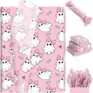 Papel de seda Fabllewavi 100 folhas rosa Ghost Boo 35x50cm