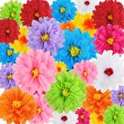 Papel de seda Geyee Mexican Flowers para decoração de festa x54 Papel de seda Geyee Mexican Flowers para decoração de festa x54