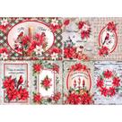 Papel de Seda Mini Natal - Flores Natalinas - PSLMN-015