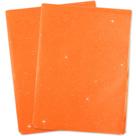 Papel de seda MR FIVE Large Orange com Glitter 30 folhas