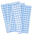 Papel de seda MUNILAIL Gingham Azul claro/Branco 50x35cm 100s