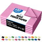 Papel de seda Party Solids Pink 480 folhas 15x20 cm