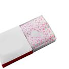 Papel De Seda Presente Festa Corações 300 Folhas 35x50 Cor:Branco e Rosa