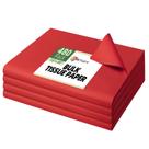 Papel de seda Simetufy Red 480 folhas 38x50cm para sacolas de presente