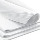 Papel de seda Simetufy White 270 folhas 50x50cm para sacolas de presente