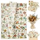 Papel de seda SUMMORO Floral Vintage Wildflowers 100 folhas Papel de seda SUMMORO Floral Vintage Wildflowers 100 folhas