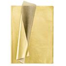 Papel de seda Whaline Gold 100 folhas 35x50 cm metálico