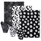 Papel de seda Whaline Halloween preto branco 120 folhas