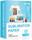 Papel de sublimação térmica Lzerking 8,5x11" 125gsm 400 folhas