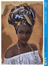 Papel Decoupage Arte Francesa Africana de Branco AF-285 31,1x21,1cm Litoarte