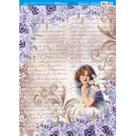 Papel Decoupage Dama com Flores Pdz-020 24,5x33cm Litoarte Papel Decoupage Dama com Flores Pdz-020 24,5x33cm Litoarte