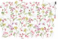 Papel Decoupage Opapel 30x45cm 2819 Estampa Flores Micro Iv Opa