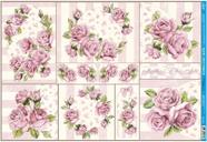 Papel Decoupage Rosas Shabby Chic 49x34,3 Pd-164 - Litoarte