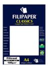 Papel Filicoat Branco A4 210x297mm 180g/m² Filipaper 50Fls