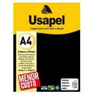 Papel Filicolor A4 180g Preto C/ 50 Folhas UP 25004 - Usapel Papel Filicolor A4 180g Preto C/ 50 Folhas UP 25004 - Usapel