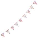 Papel floral multicolorido para bebês Pennant Banner Amscan 4,5 m