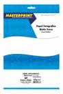 Papel Foto Auto Adesivo Matte Fosco 108g/m2 A4 - 20 Folhas Branco