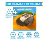 Papel Fotográfico A4 Glossy 180g 50 Folhas Masterprit Branco Papel Fotográfico A4 Glossy 180g 50 Folhas Masterprit Branco