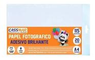 Papel Fotográfico Adesivo A4 Brilhante 115g Cassmar 20fls