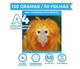 Papel Fotográfico Adesivo A4 Glossy 130g 50 Folhas Masterprint Branco