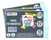 Papel Fotográfico Brilhante 10x15 230g Cassmar 4000 fls
