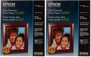 Papel fotográfico Epson Ultra Premium Glossy A4 25 folhas, pacote com 2 Papel fotográfico Epson Ultra Premium Glossy A4 25 folhas, pacote com 2