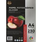 Papel fotográfico glossy 230 gr a prova d'água A4 100 folhas A4