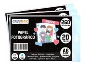 Papel Fotográfico Glossy Brilhante 10x15 260g Cassmar 4000Fls