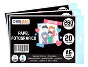 Papel Fotográfico Glossy Brilhante 10x15 260g Cassmar 500 Folhas