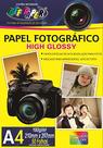 Papel Fotografico Inkjet A4 High Glossy 180G