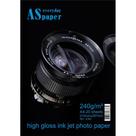 Papel Fotográfico INKJET A4 HIGH GLOSSY 240G - Pacote com 20 Folhas