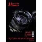 Papel Fotográfico inkjet A4 High Glossy Adesivo 130g 20fls