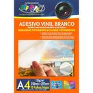 Papel Fotografico Inkjet A4 Vinil Adesivo Branco 120G.