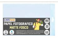Papel Fotográfico Matte Fosco A4 180g Cassmar 20 fls