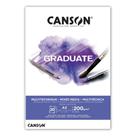 Papel Graduate Multi Tecnica Branco bloco 20 folhas 200g A3 - Canson