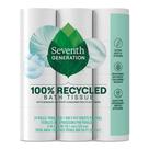 Papel higiênico de sétima geração, 2 camadas, 100% reciclado, 48 rolos