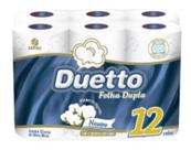 Papel Higiênico DUETTO Folha Dupla Neutro c/ 12 Rolos de 30m Papel Higiênico DUETTO Folha Dupla Neutro c/ 12 Rolos de 30m