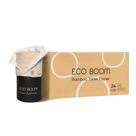 Papel higiênico ECO BOOM 100% bambu, 3 camadas, 24 rolos, 360 folhas