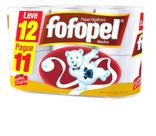 Papel Higienico Fofopel Neutro Folha Dupla 30m 12 Unidades