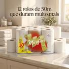 Papel Higienico Folha Dupla Alto Padrao 50m x 10cm PT 12 RL Mirafiori